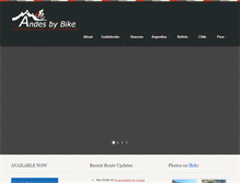 Tablet Screenshot of andesbybike.com